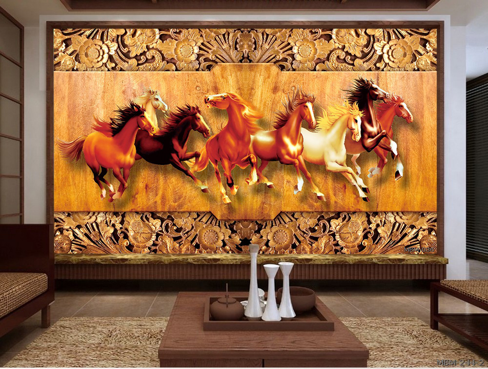 Tranh bát mã MBM-036KG